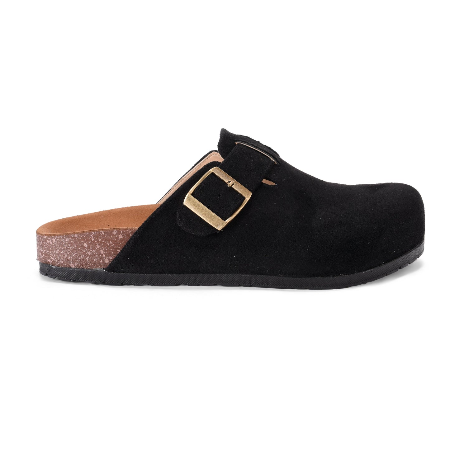 Black suede Mule