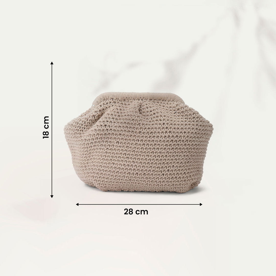 Beige pouch Bag