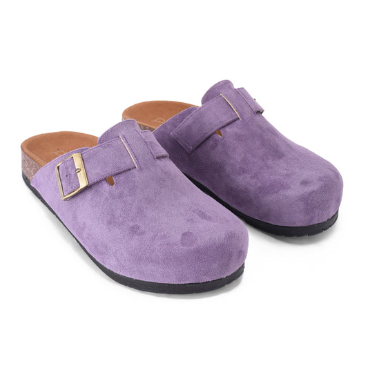 Purple suede Mule