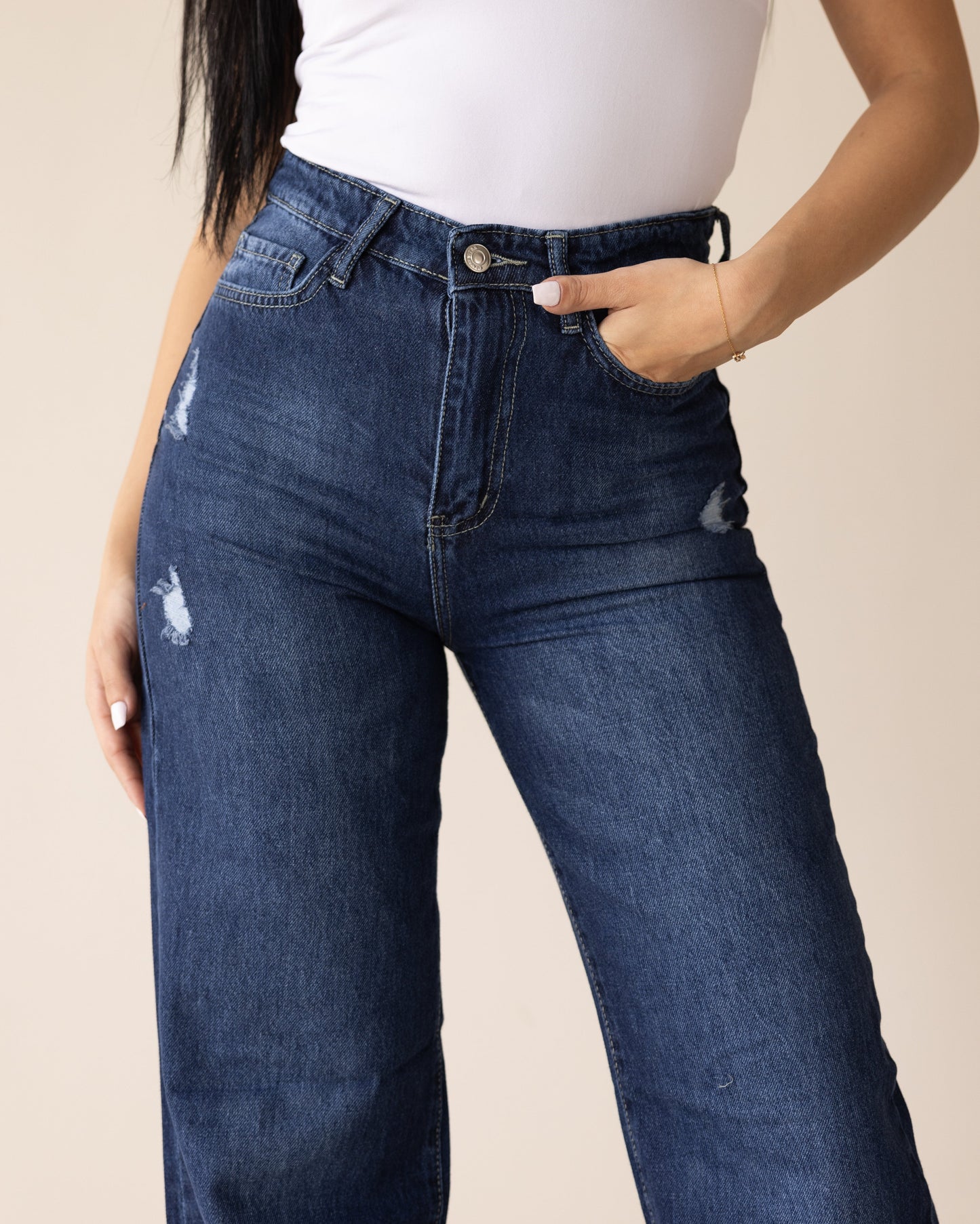 Navy Blue Straight leg jeans