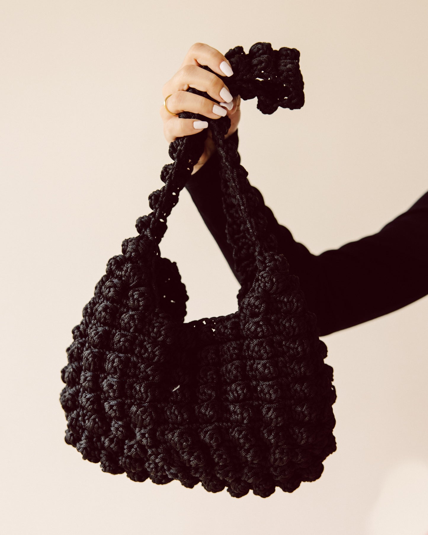 Black bubble bag