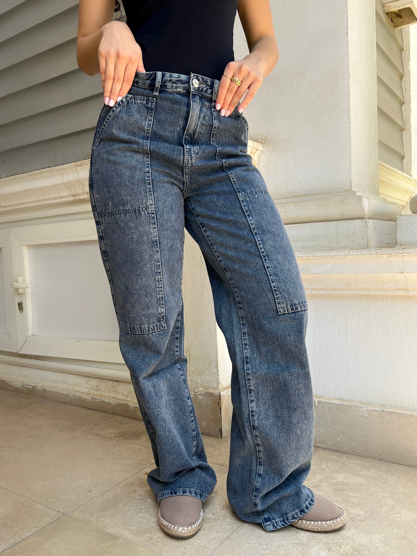 Dark Blue Cargo jeans