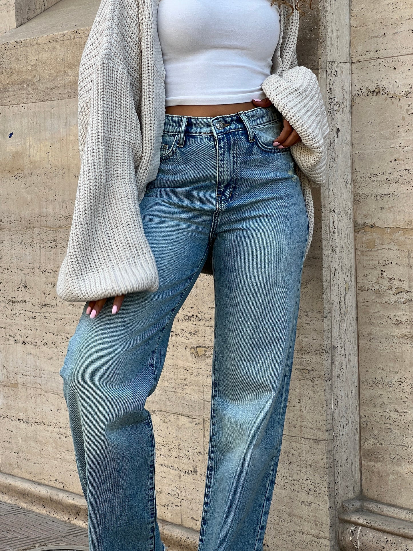 Light Blue straight leg jeans