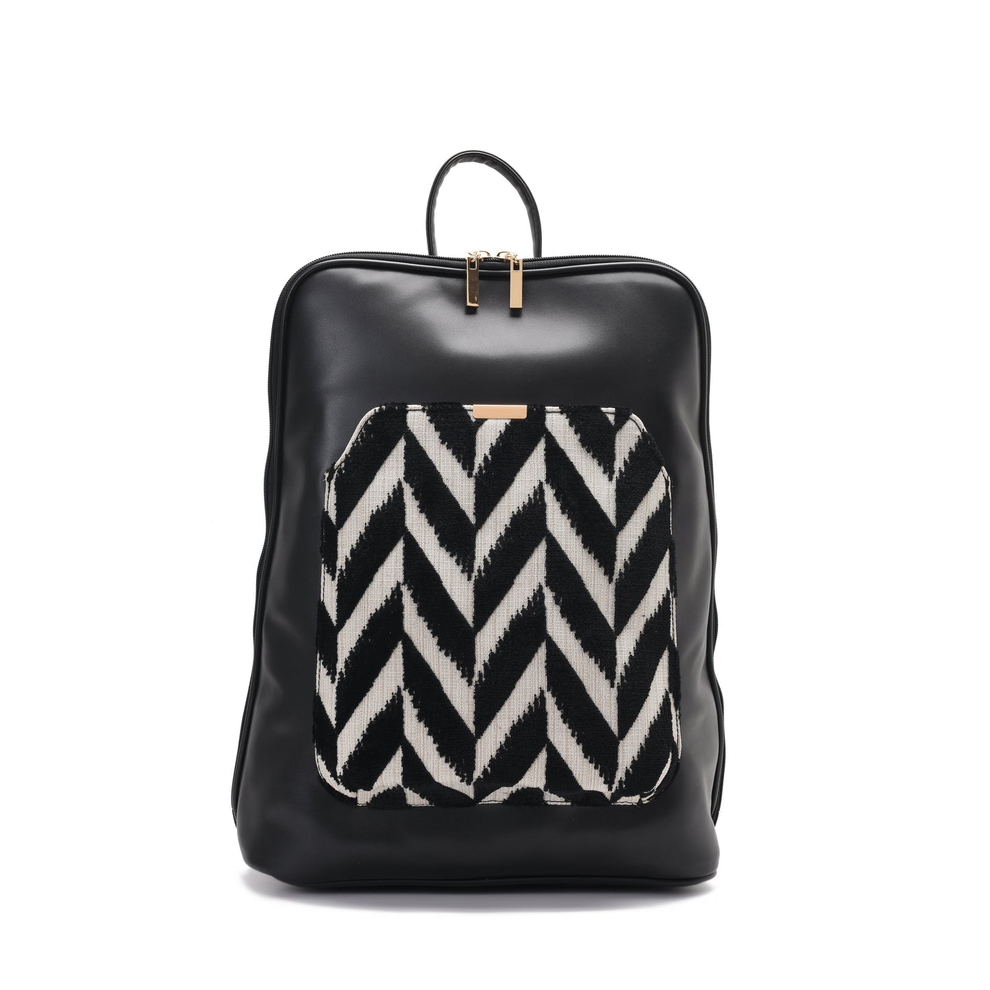 Laptop Black with Black and White fabric Backpack/Cross - Code 2000