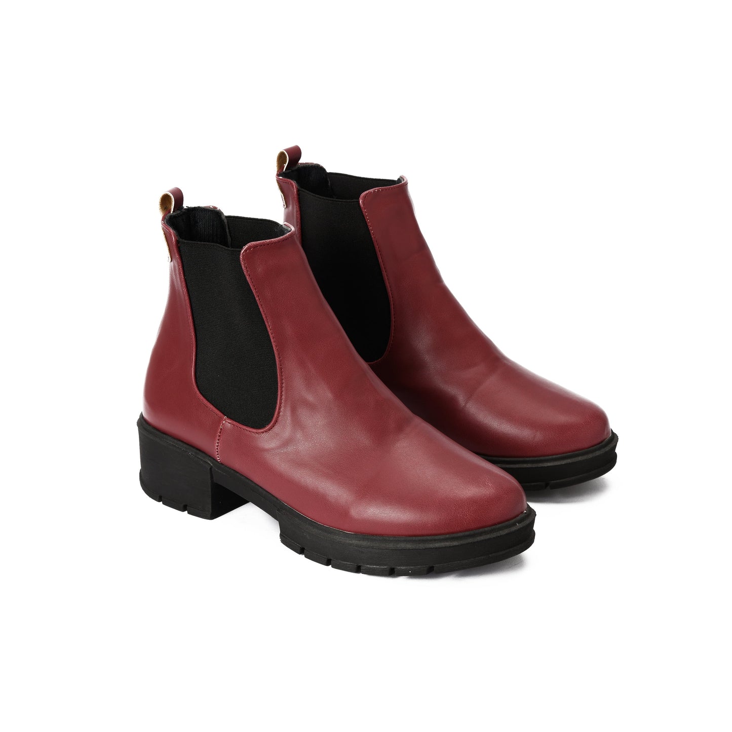 Burgundy Flake Boots