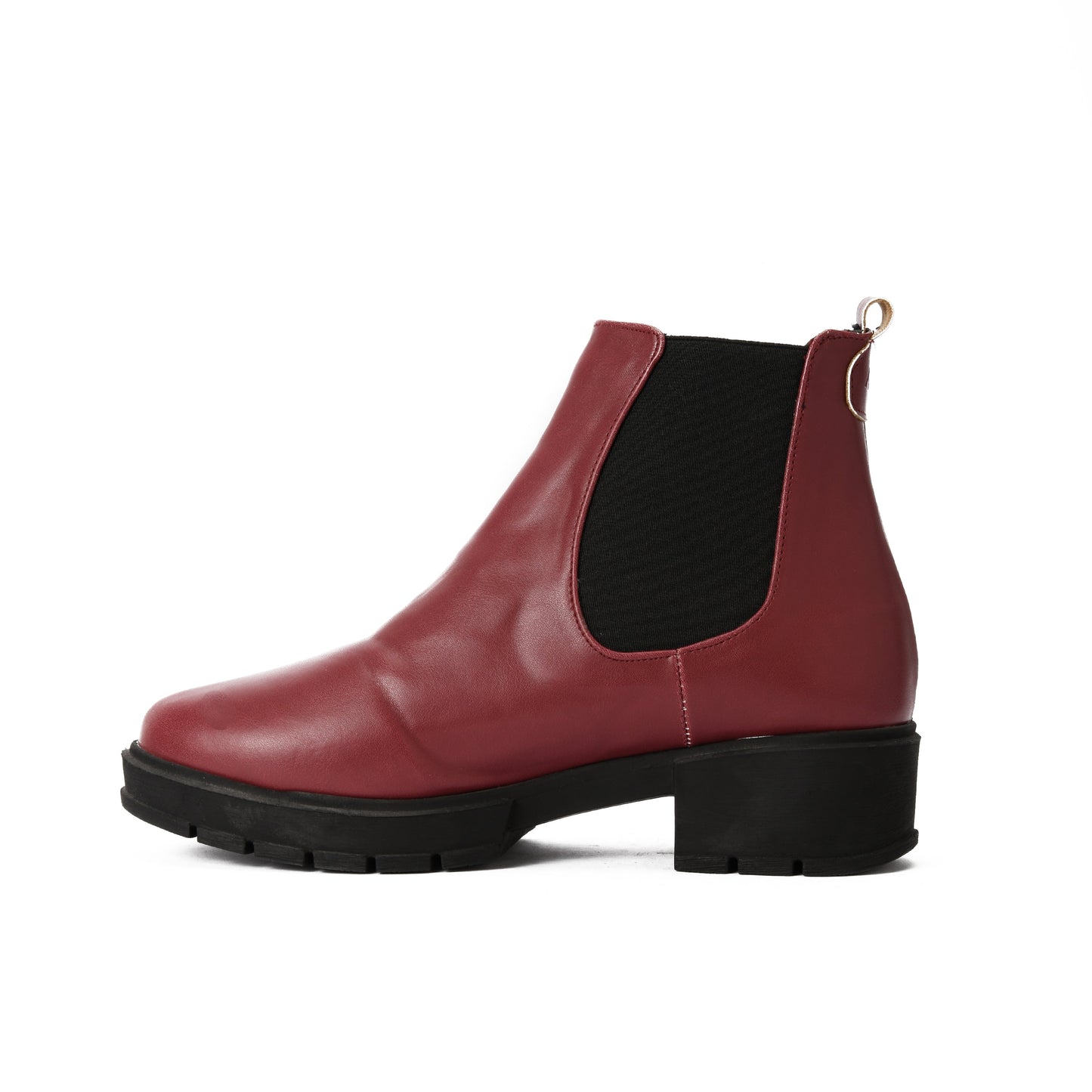 Burgundy Flake Boots