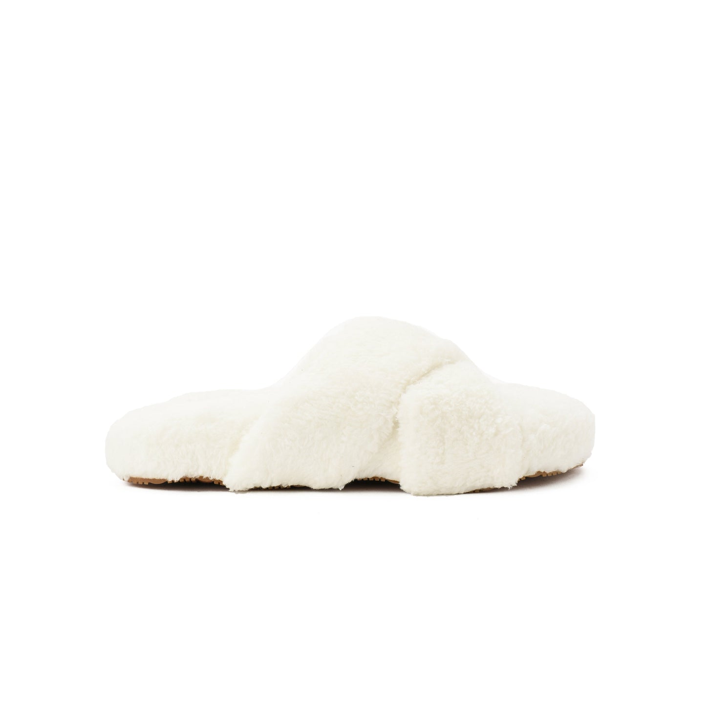 Slipper Fur Cross Off White