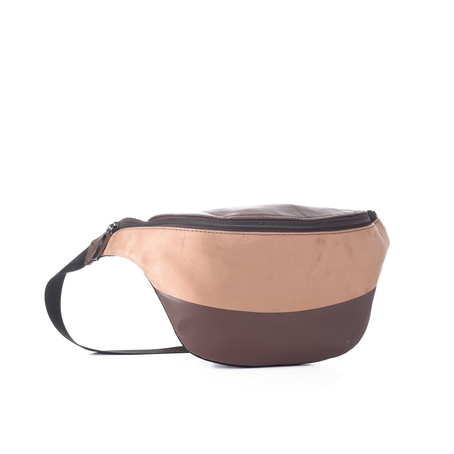 Fanny pack - Brown with cafe suede