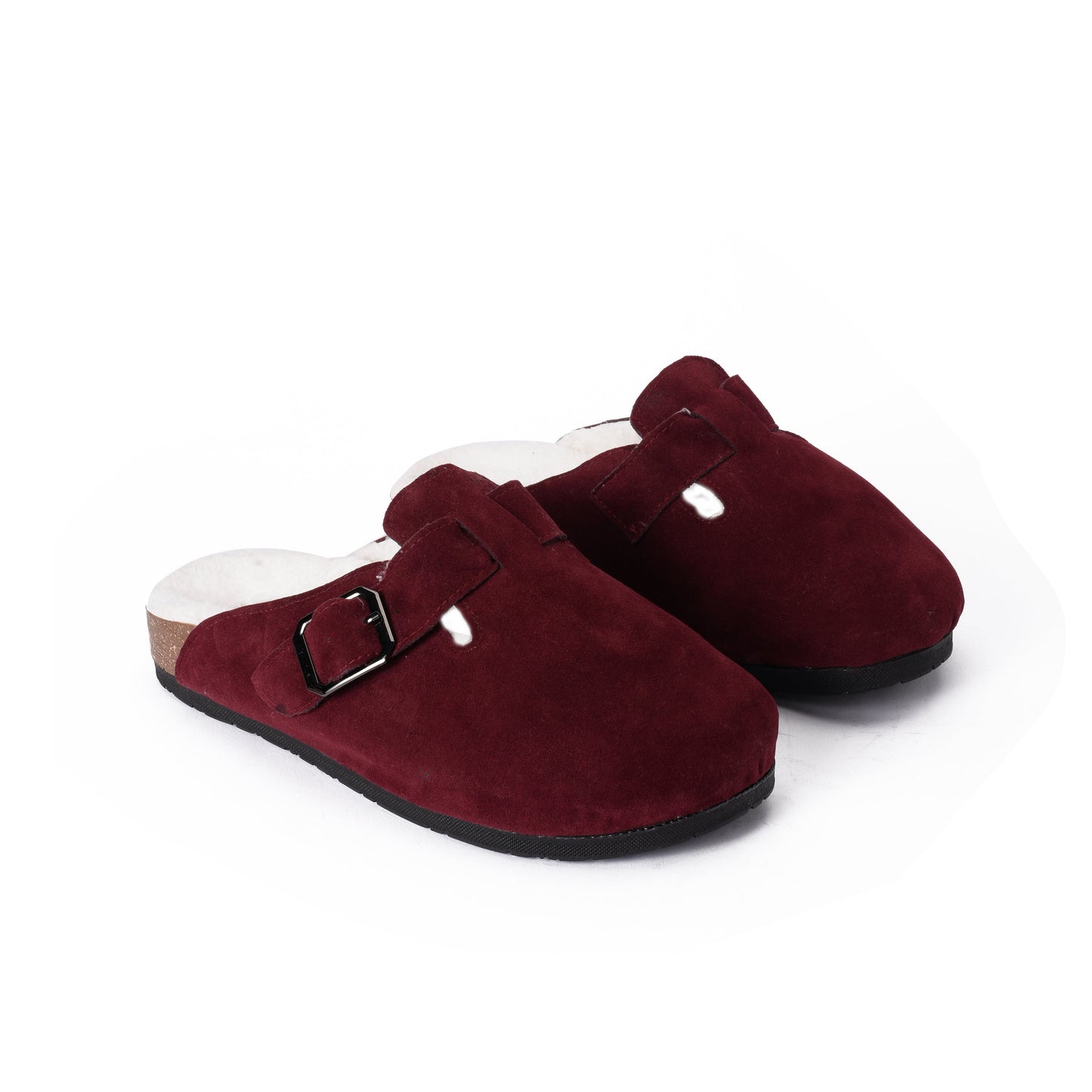 Mule Fur Burgundy