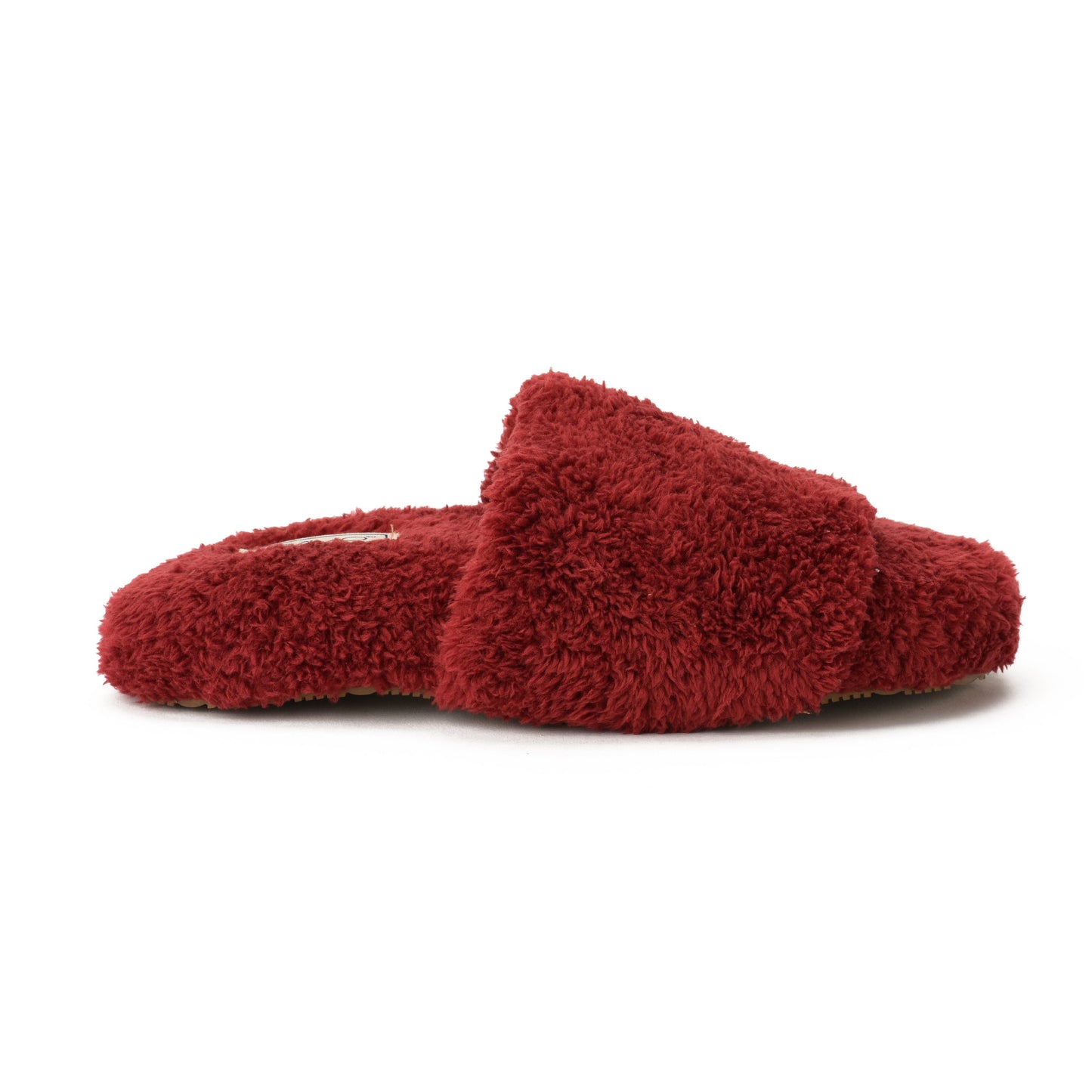 Slipper Fur Burgundy