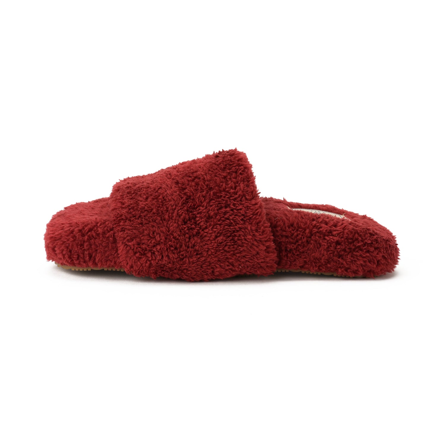 Slipper Fur Burgundy