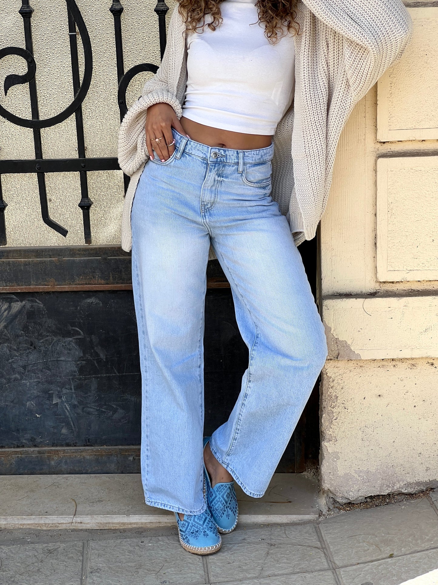 Light Blue Wide Leg jeans