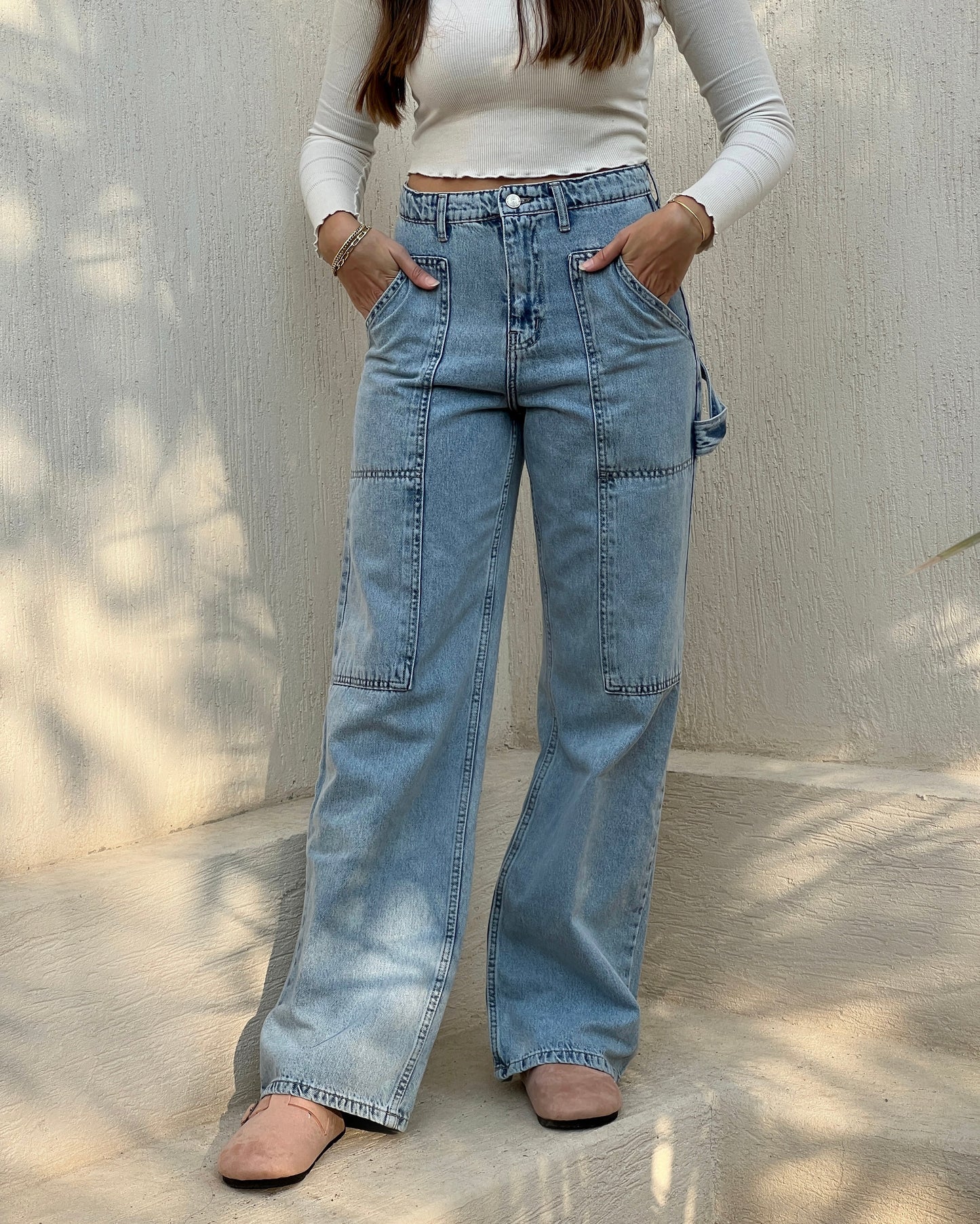 Light Blue Cargo jeans