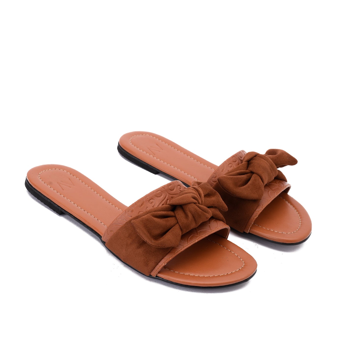 Slippers Bow Brown