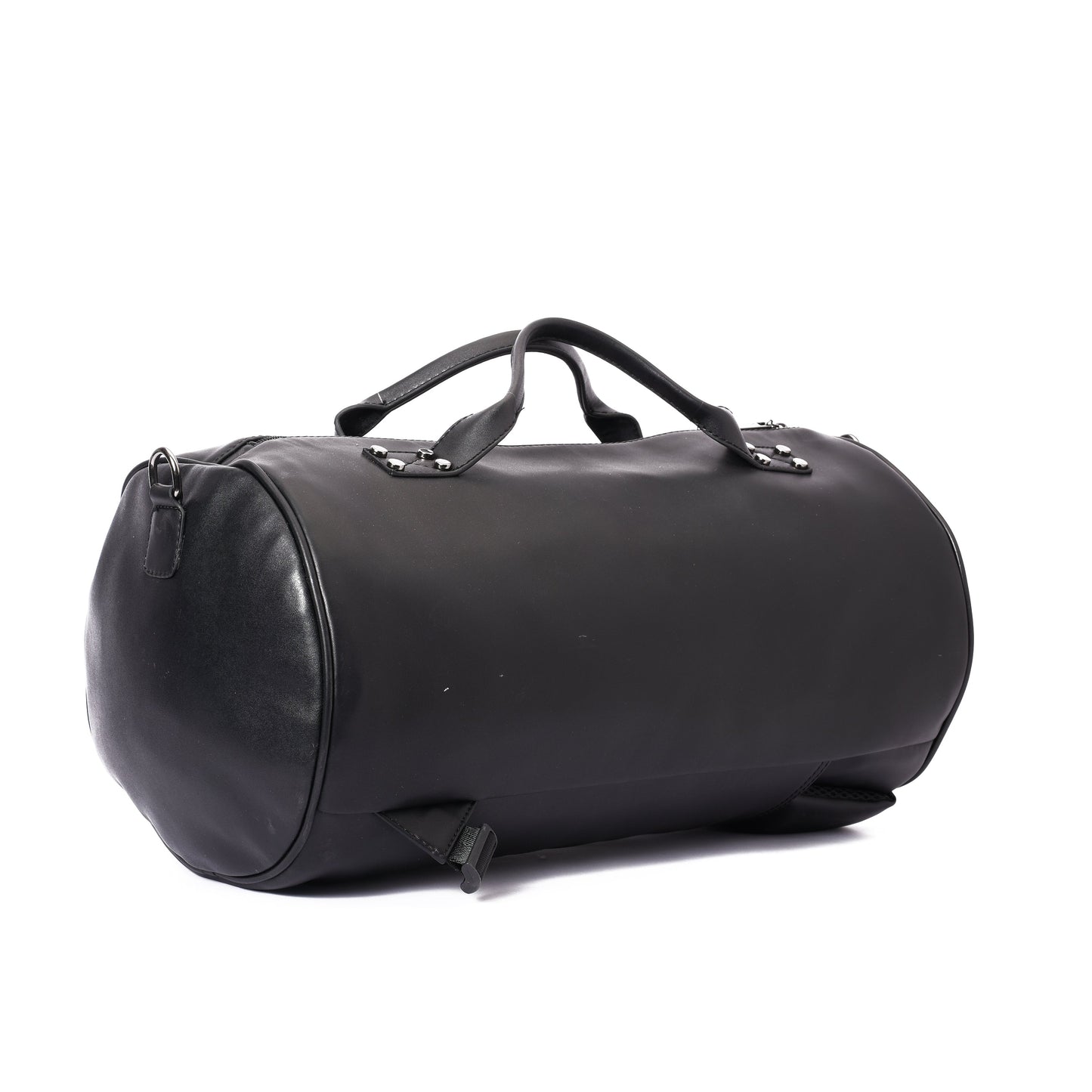 Backpack Duffle Black leather -311