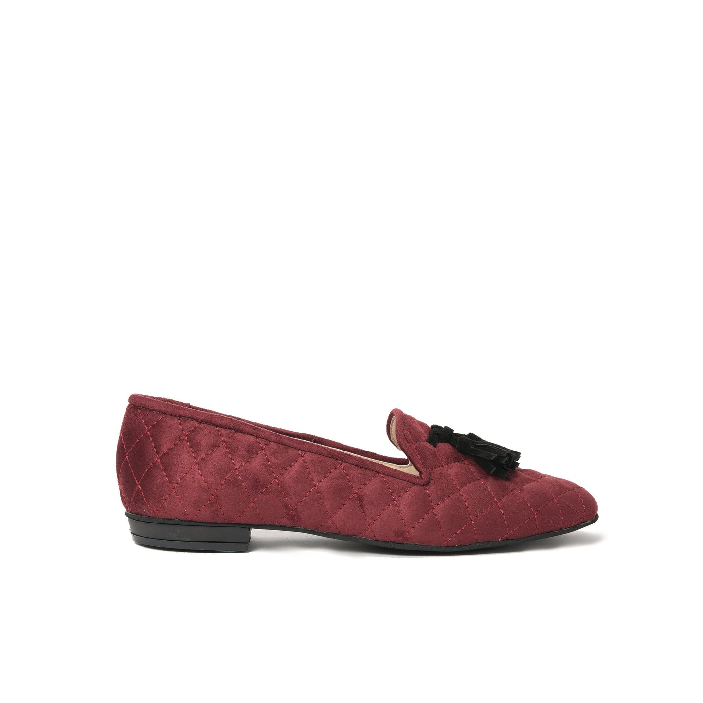 Burgundy Tassel Loafers -7000